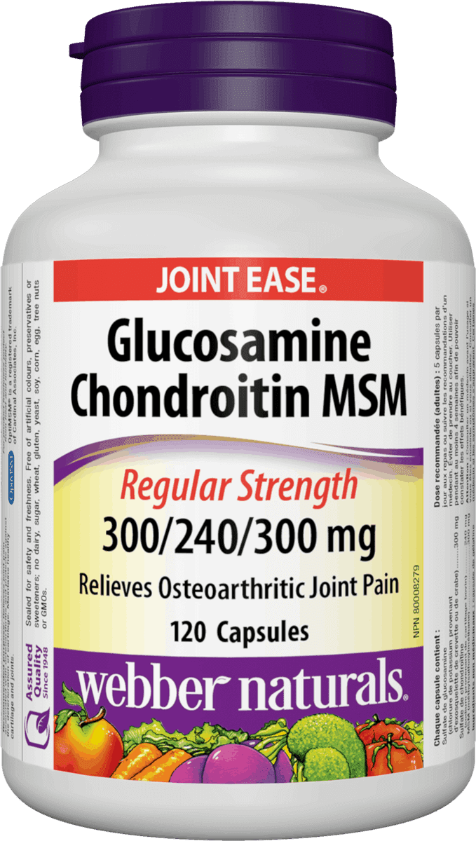 WEBBER NATURALS Glucosamine Chondroitine MSM 840mg 120 kapslí