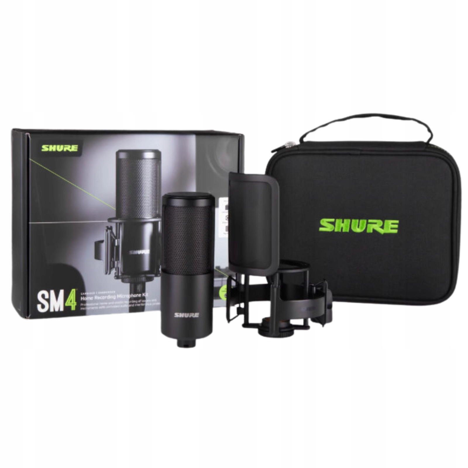 Set kondenzátorového mikrofonu Shure SM4-K-KIT pro domácí studio
