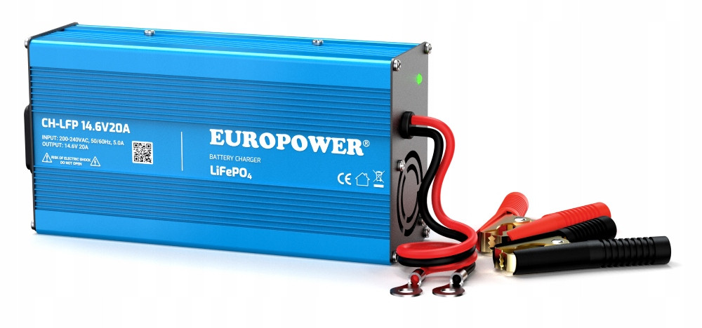 Nabíječka Usměrňovač Baterií LiFePO4 Lfp Lit Lithium 12V 20A Europower