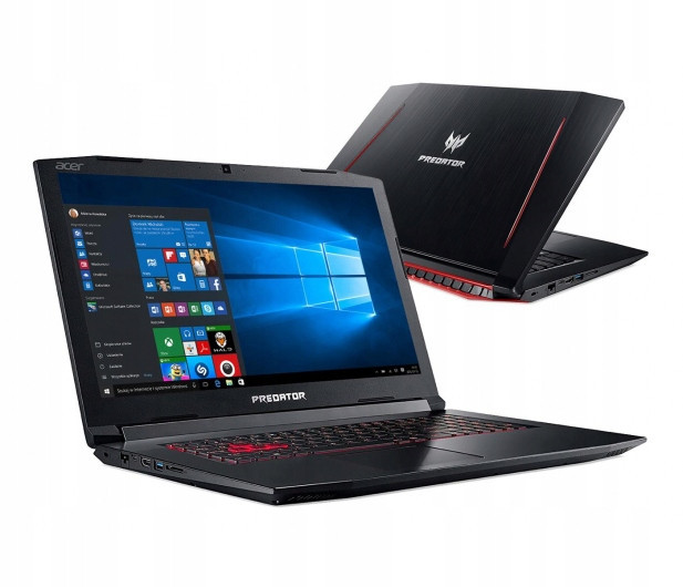 Acer Predator Helios 300-17 i7-8750H 8GB 128PCIe+1TB 1050Ti W10 Černá