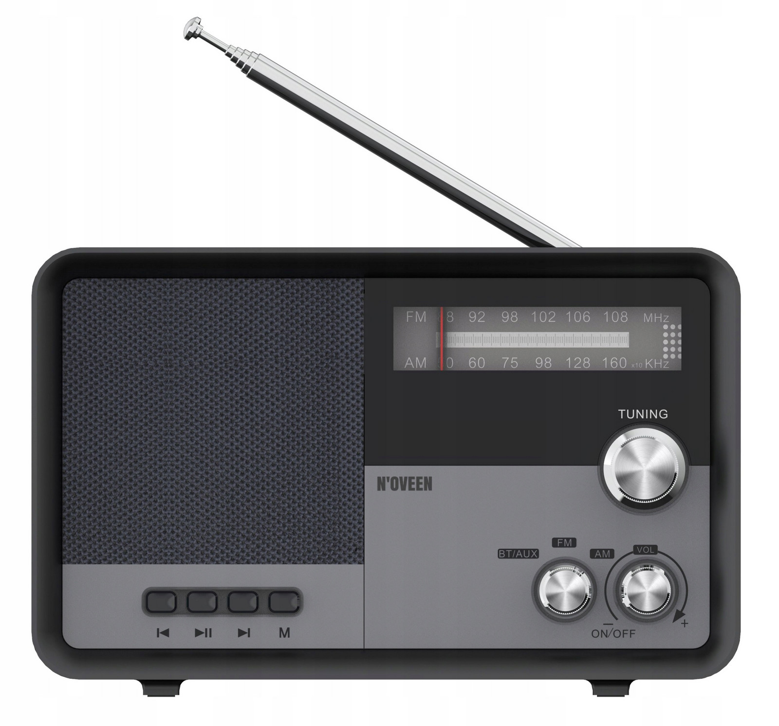 OAVOOVRAP0005 Přenosné rádio Noveen PR950 Black