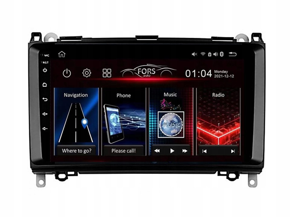 Android rádio FS-Max4 Benz B200 2004-2012 4/64 CarPlay Android Auto 8-core