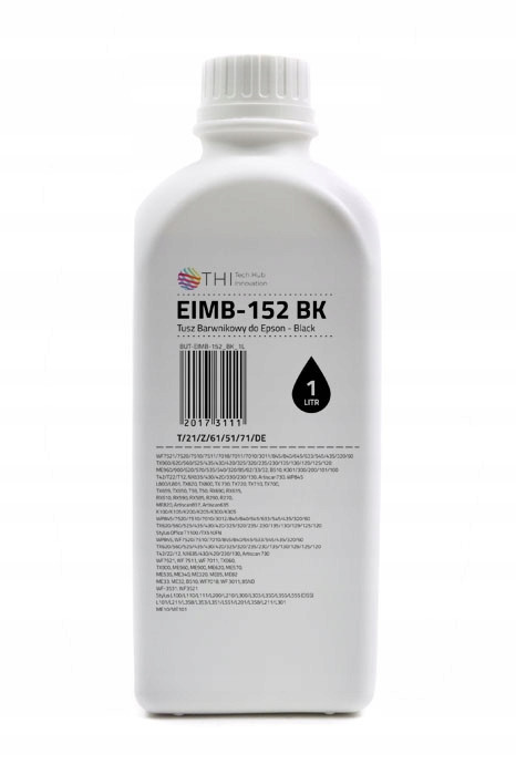 Láhev Black Epson 1L Barvicí inkoust se zvýšenou hustotou. Ink-mate EIMB152