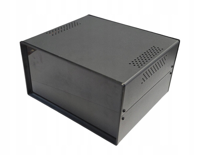 Kovové pouzdro černé/antracit OBM03 220x195x120mm