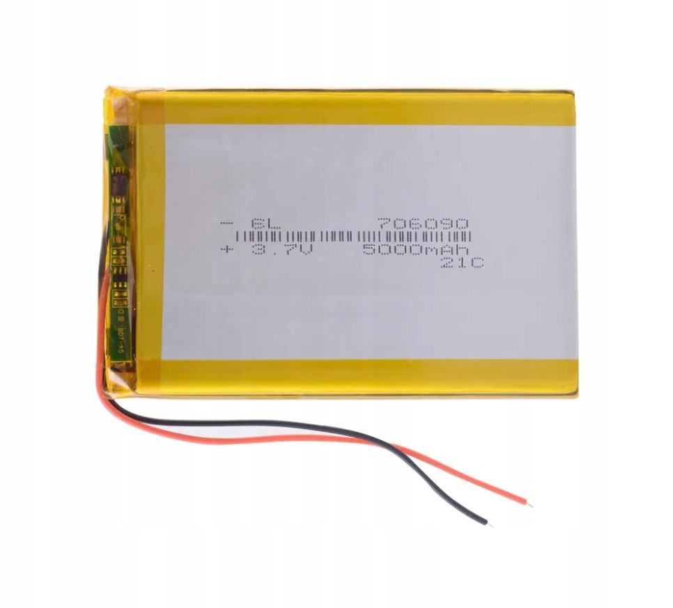 Akumulátor Li-Polymer 3.7V 5000mAh +pcm