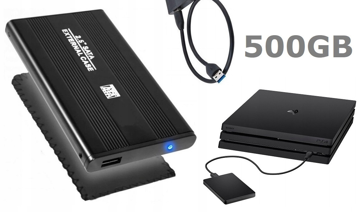 Nový přídavný externí disk 500GB Usb 3.0 pro konzoli PS4 *Přídavný disk