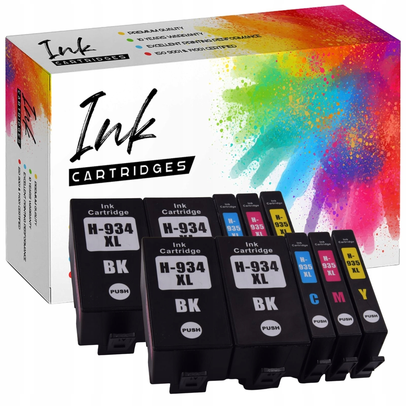 10x Inkoust pro Hp 934 935 XL OfficeJet Pro 6820 6825 6220 6230 6830 6835