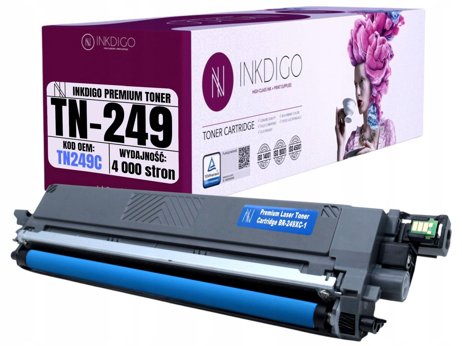 TN-249C Toner Náhrada Pro Tiskárny Brother HL-L8230 HL-L8240 MFC-L8340