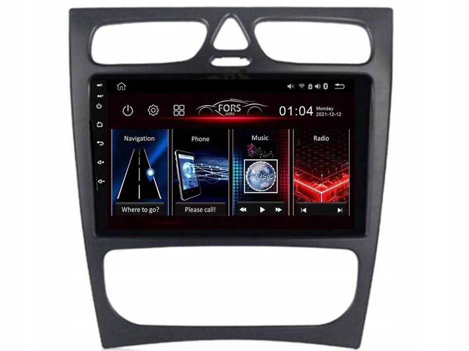 Android rádio FS2-Ultra Benz W203 W209 černé 2/32CarPlay Android Auto
