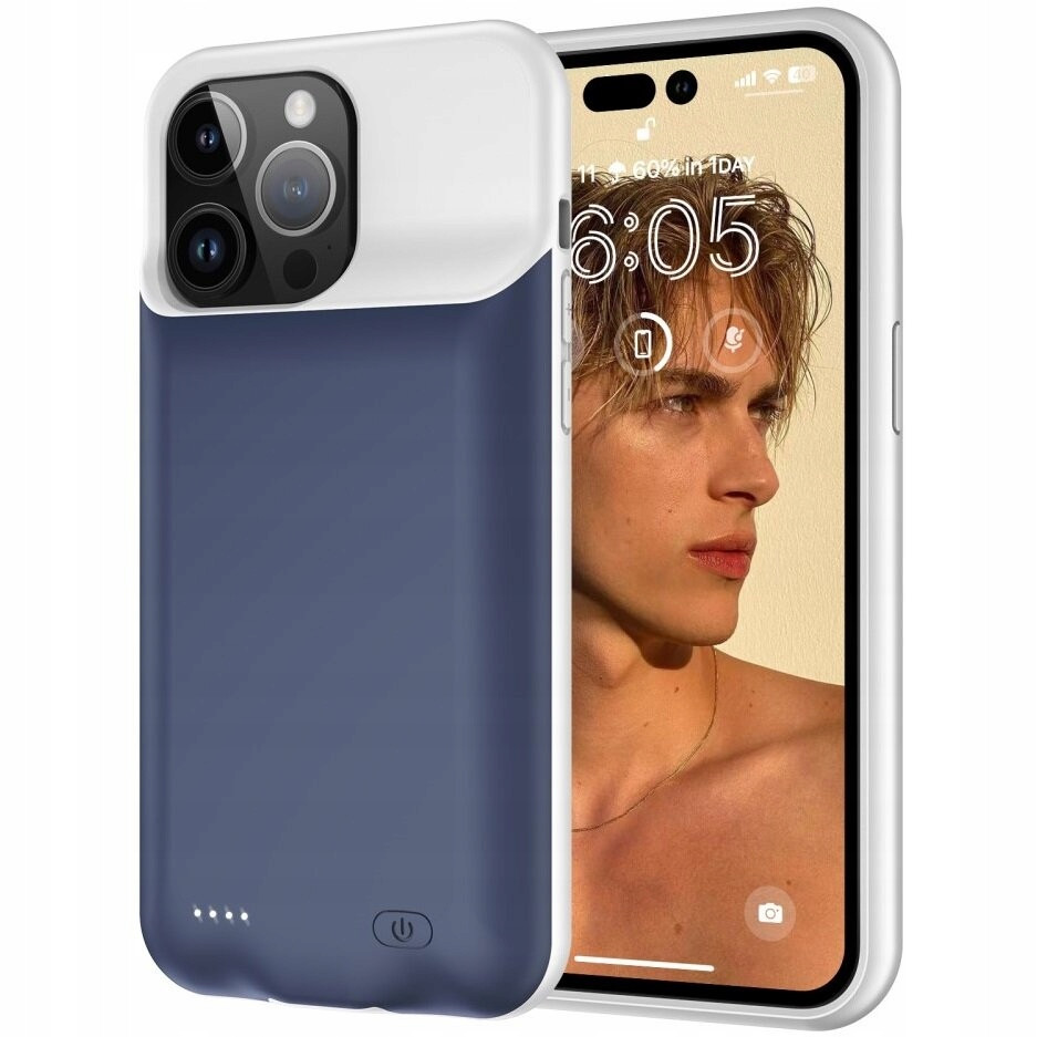 Pouzdro s baterií, powerbanka 8500mAh pro iPhone 15 Pro Max, kryt, power case