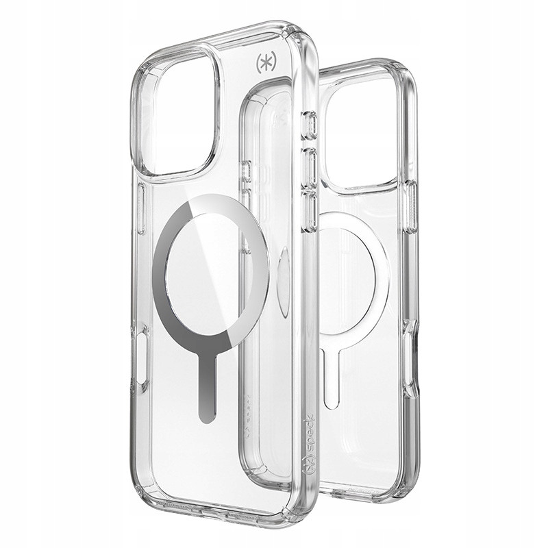 Speck Presidio Perfect-Clear MagSafe – Pouzdro iPhone 16 Pro Max (čiré chro
