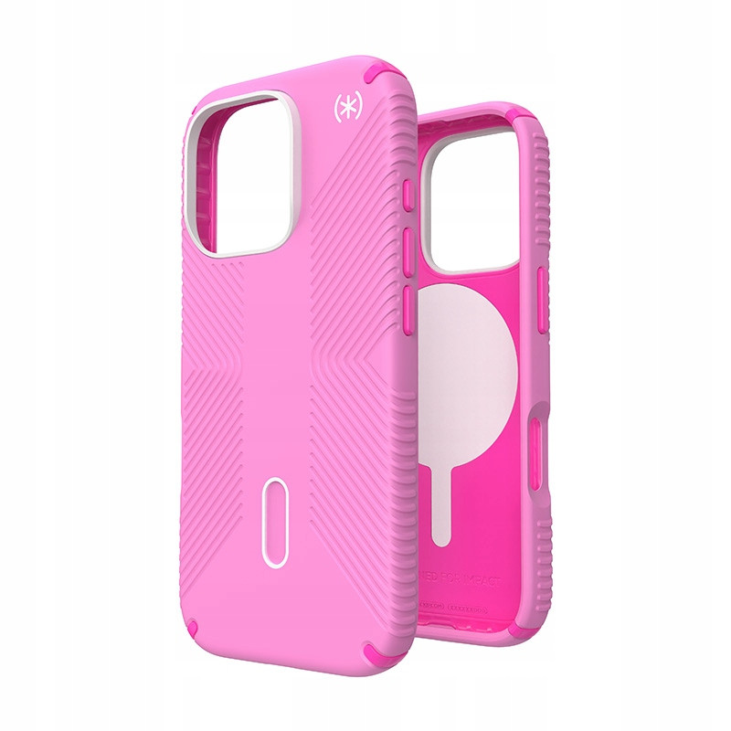 Speck Presidio2 Grip ClickLock & MagSafe – Pouzdro iPhone 16 Pro (True Pink