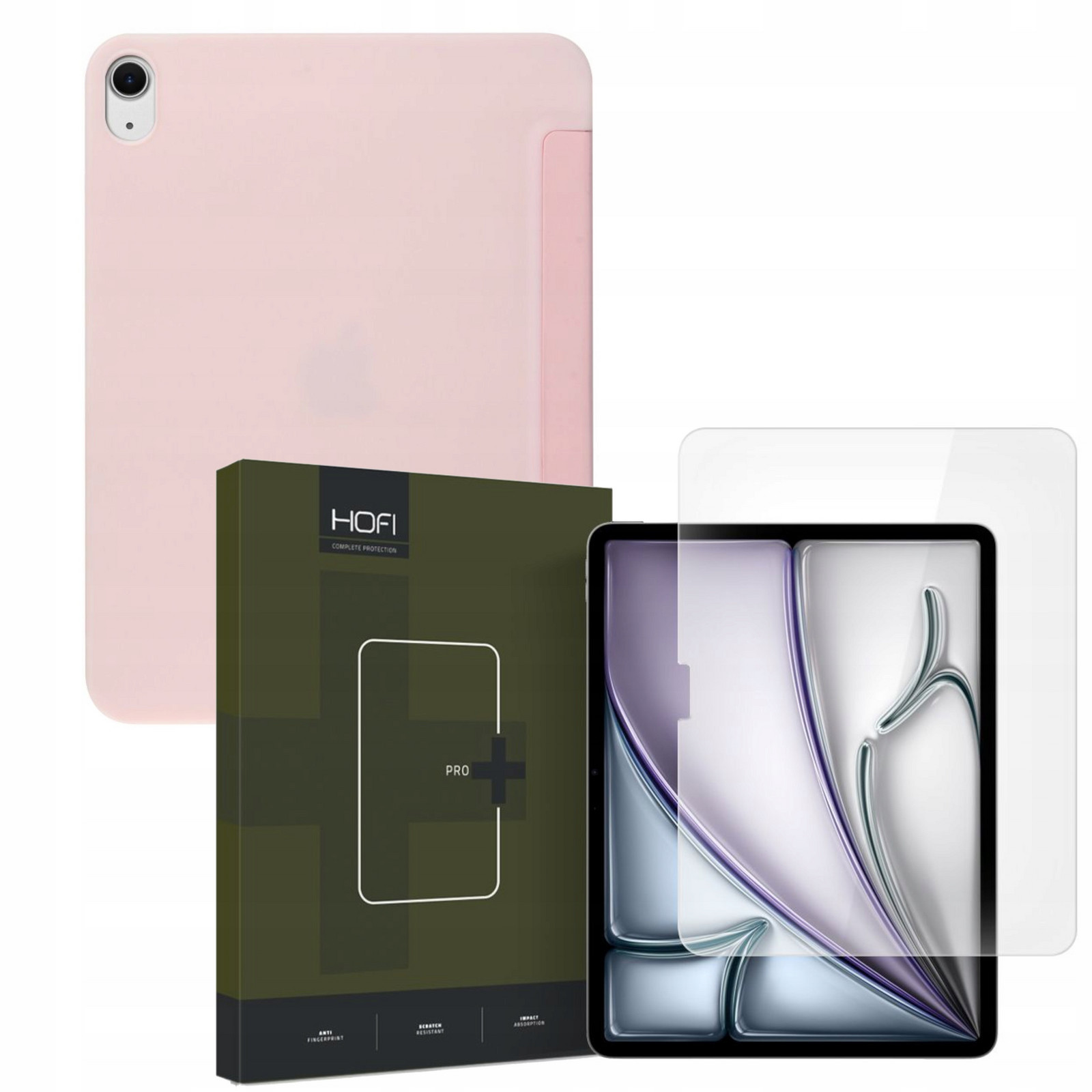 Pouzdro pro Apple iPad Air 11 2024 6 gen Tech-protect Smartcase růžové A Sklo