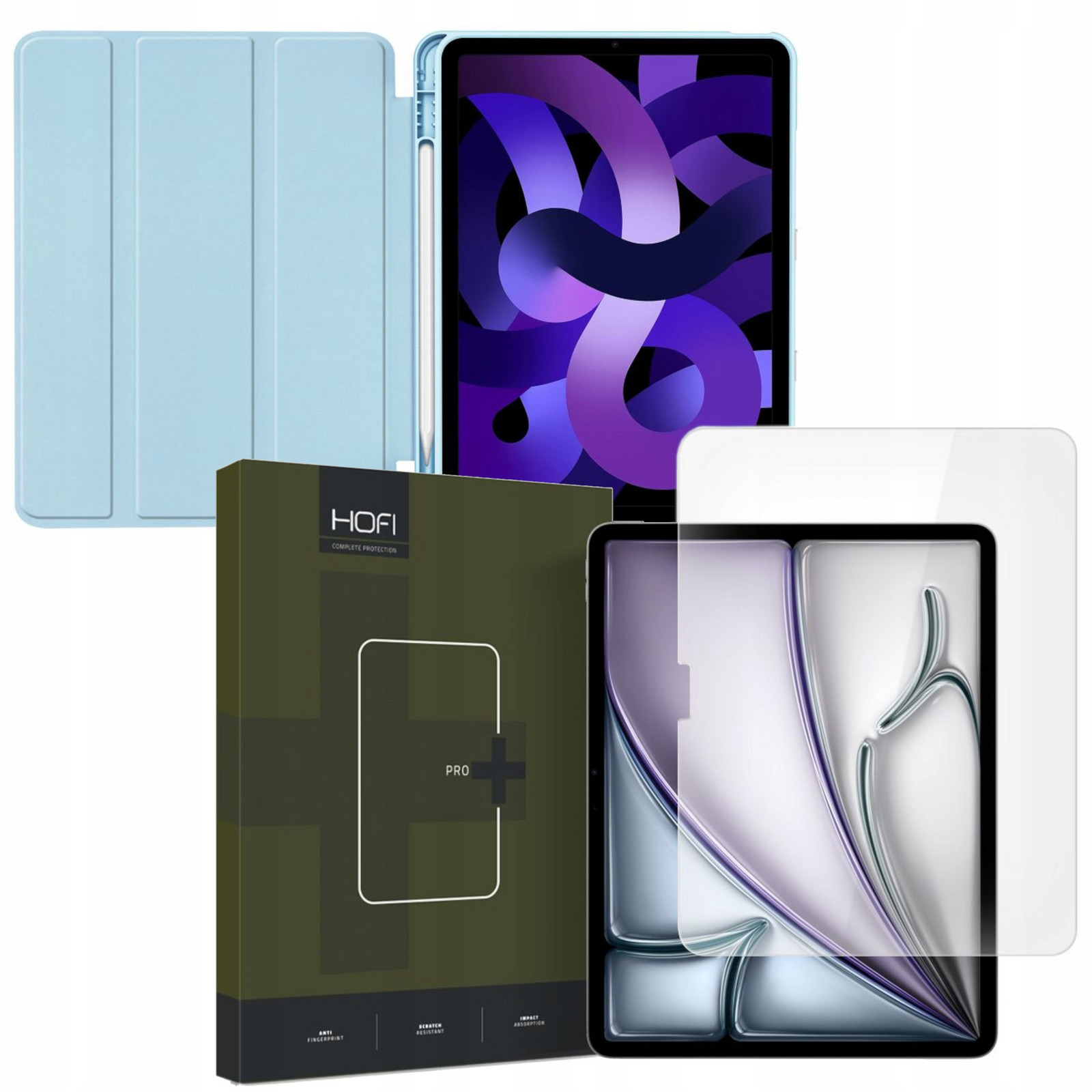 Pouzdro pro Apple iPad Air 11 2024 6gen Tech-protect Smartcase Pen obloha A Sklo