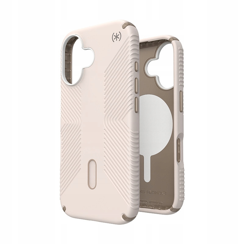 Speck Presidio2 Grip ClickLock & MagSafe Pouzdro iPhone 16 (Bleached Bone