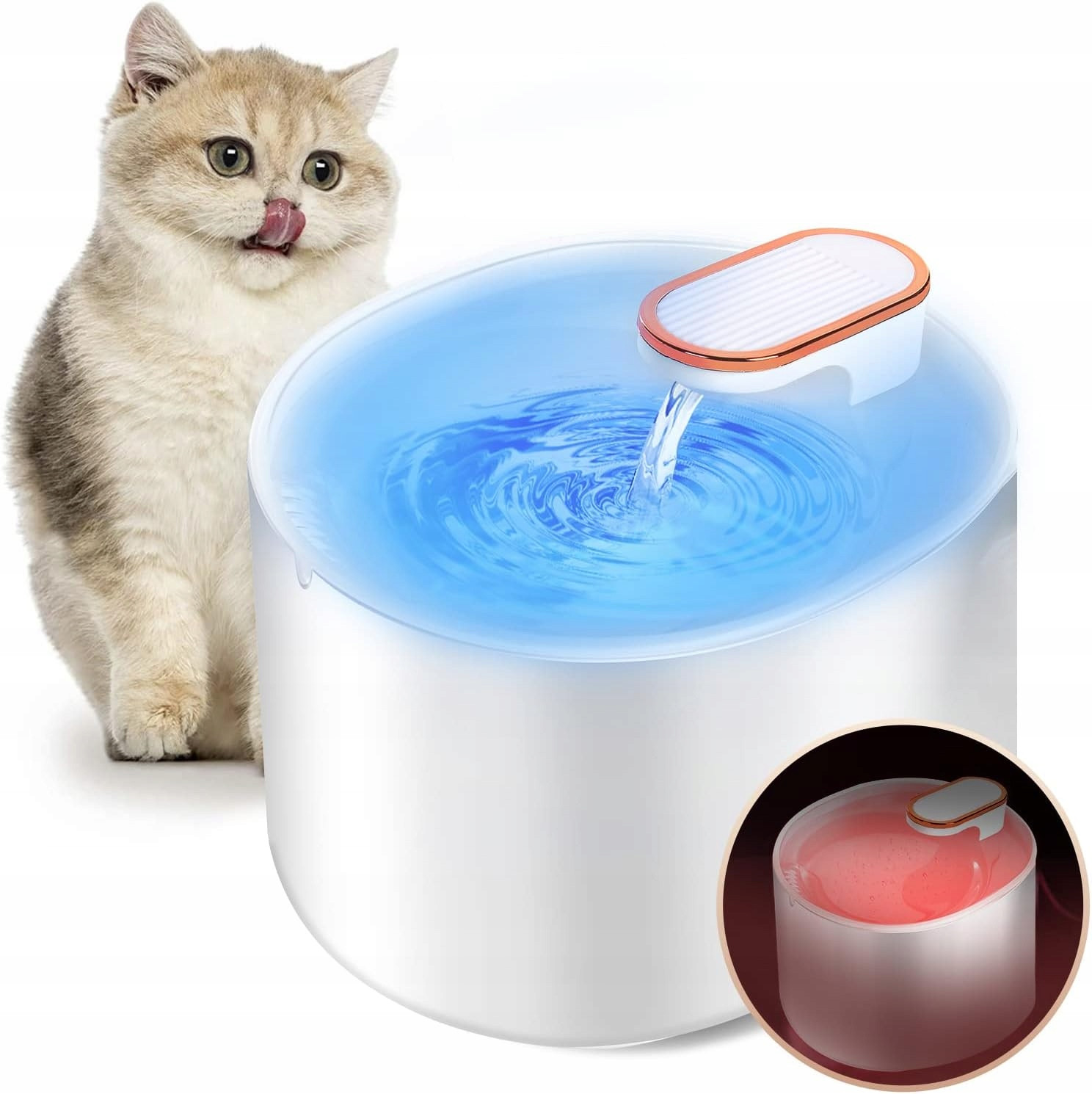 Automatické Krmítko Fontána Vodní Pro Kočky Psa Miska Tiché Krmítko 3L