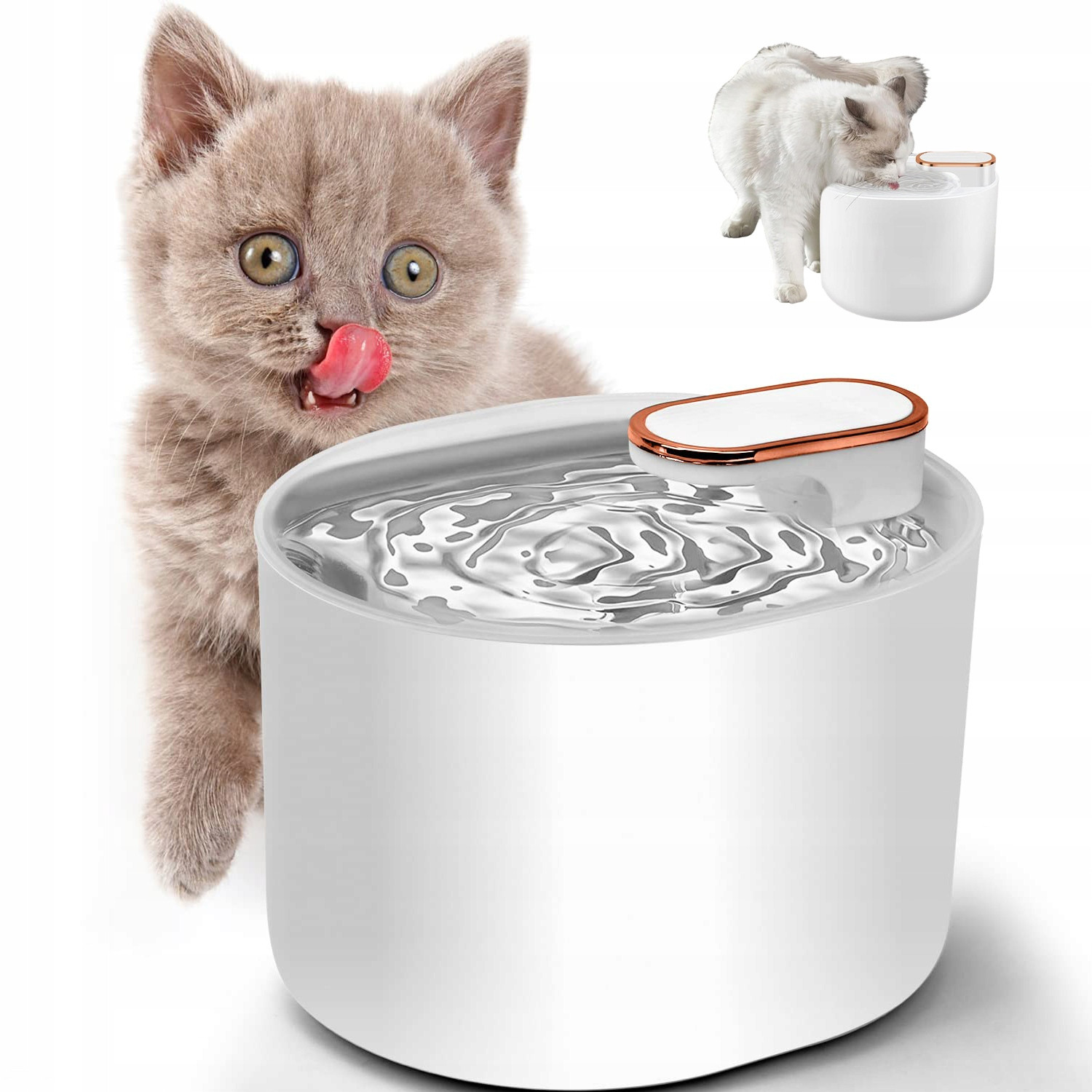 Automatické Krmítko Fontána Vodní Inteligentní Pro Psy Koček S 3L Filtrem