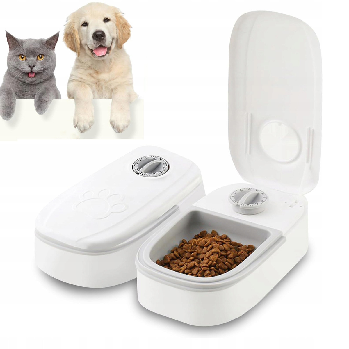 Krmítko S Časovačem Pro Kočky A Psy Odnímatelné Provedení Baterie Aa