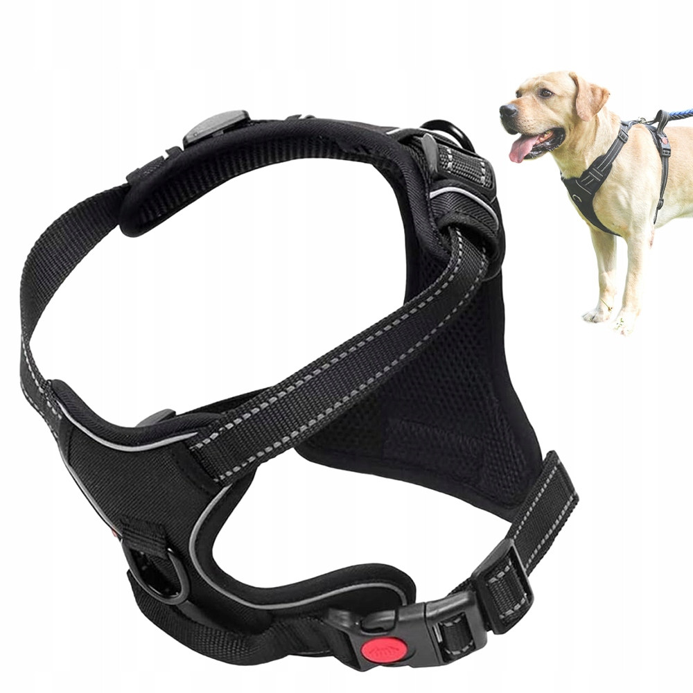 Postroj Pro Velkého Psa Beztlakový Nastavitelný S Odrazkou Guard XL