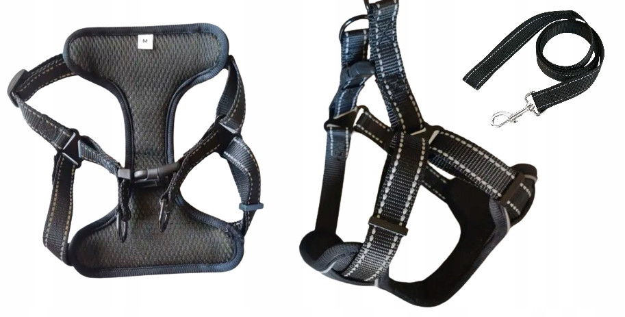 Beztlaké postroje pro psa vodítko velikost L reflexní střední pes