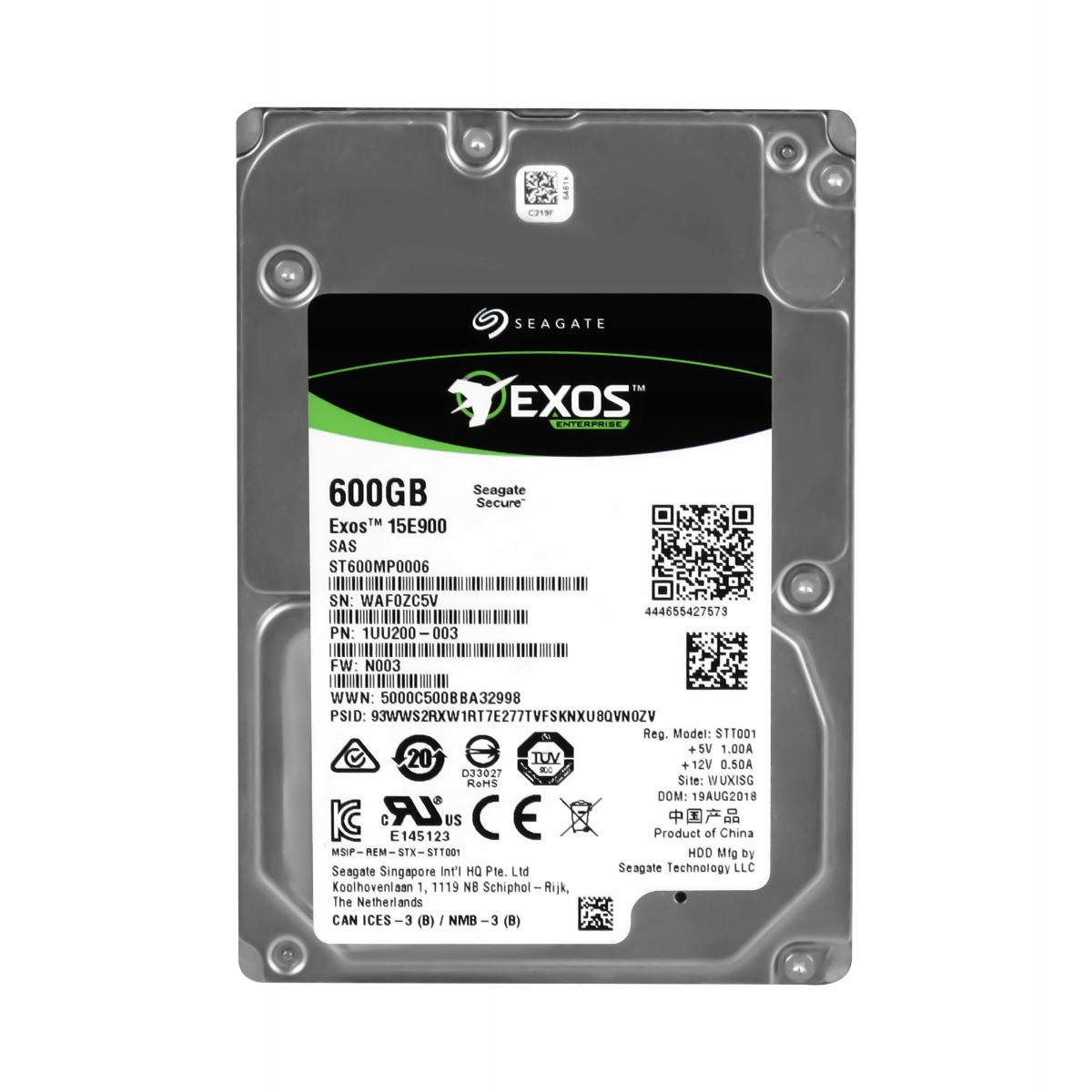 Seagate Exos 15E900 600GB 15K 256MB SAS-3 2,5'' ST600MP0006