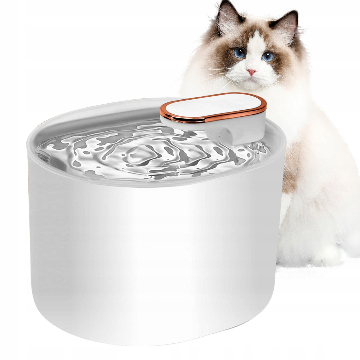 Napáječka Fontána Vodní Pro Kočky Psa Tichý Filtr Automatická Napáječka 3L Led