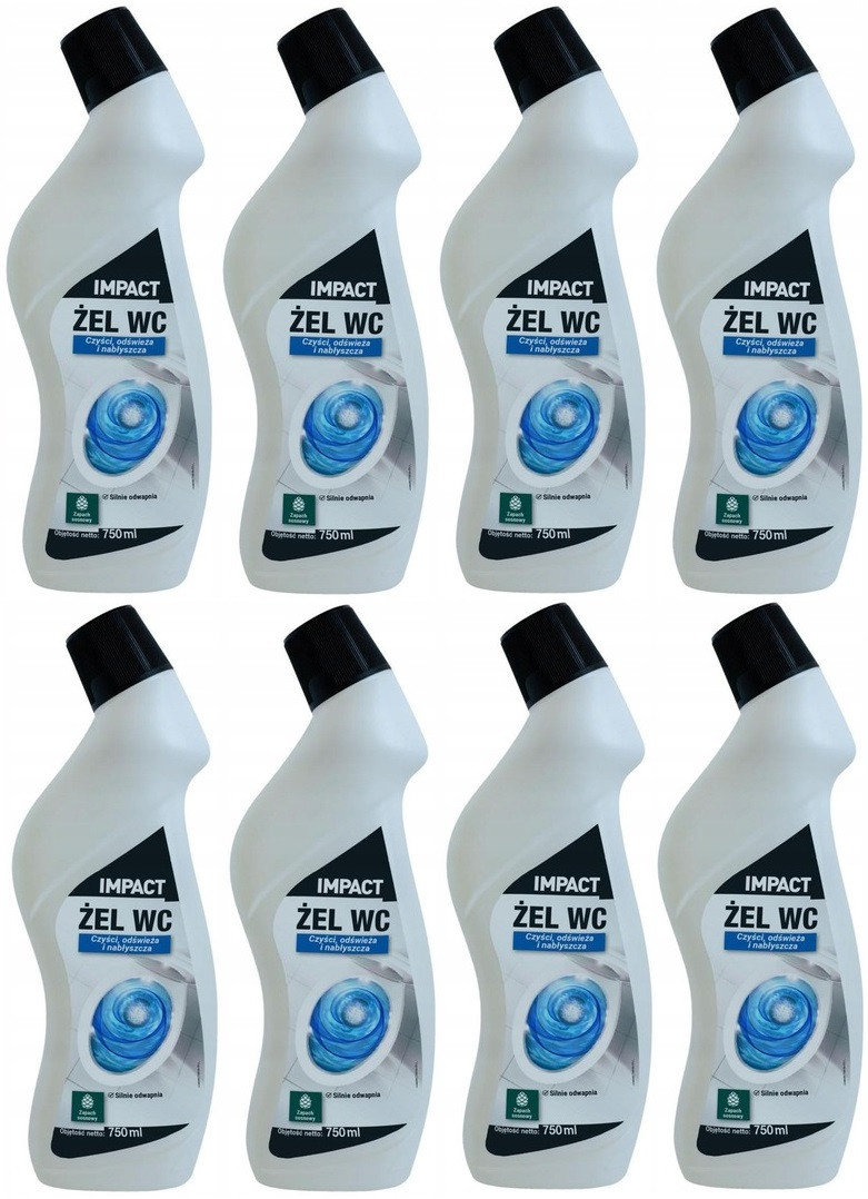 8x Gel Wc 750 ml mořské multifunkční čištění