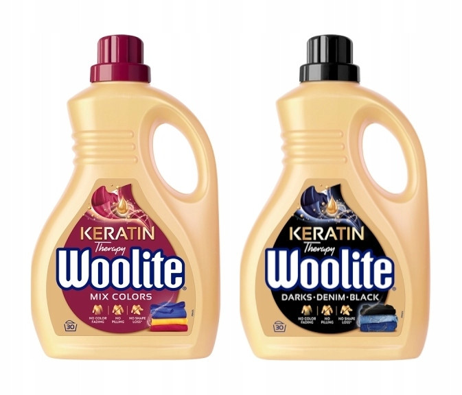 Woolite, Tekutý prací prostředek s Keratinem, 1,8 l Black Tekutý prací prostředek, 1,8 l