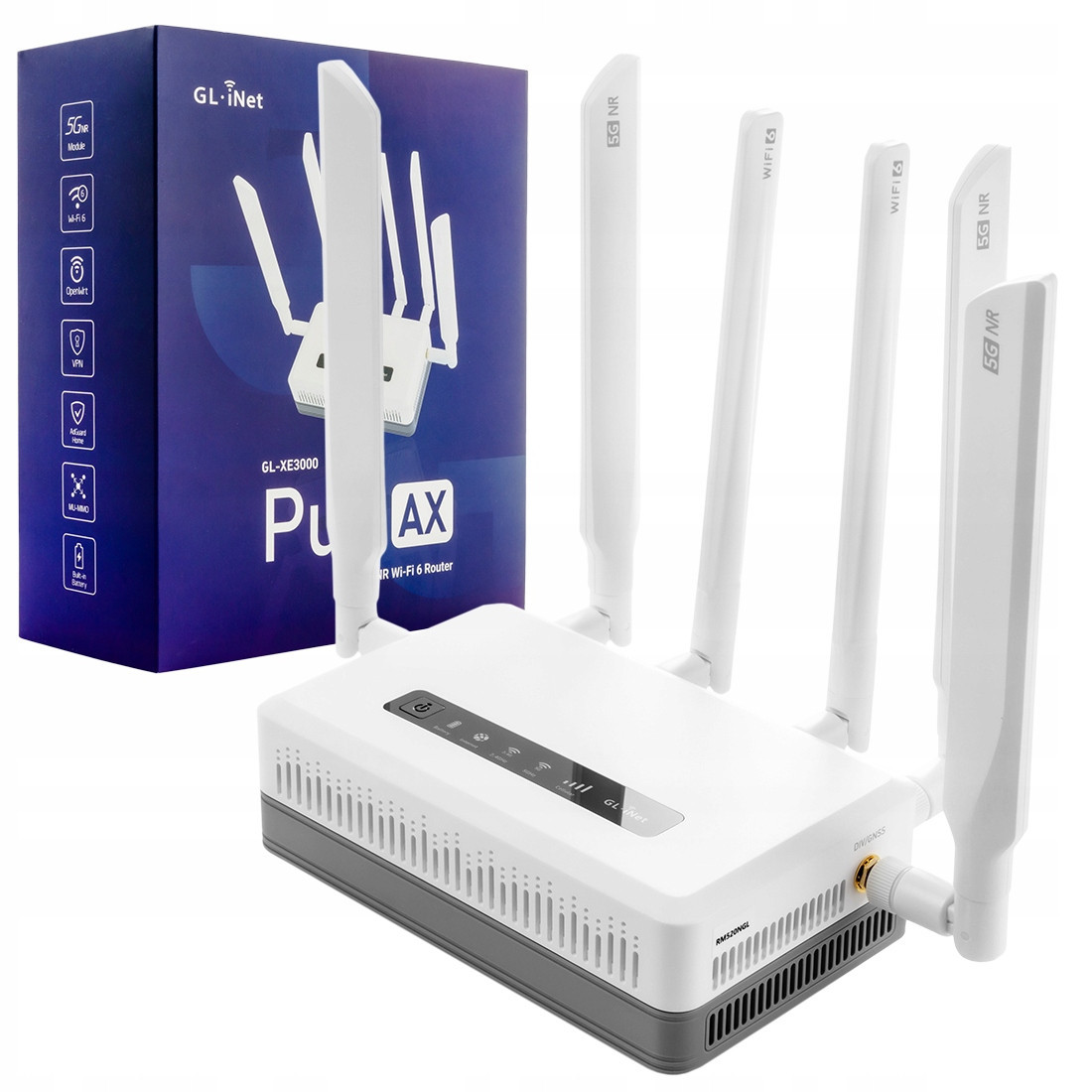 5G Wi-Fi 6 router AX3000 s baterií GL-XE3000