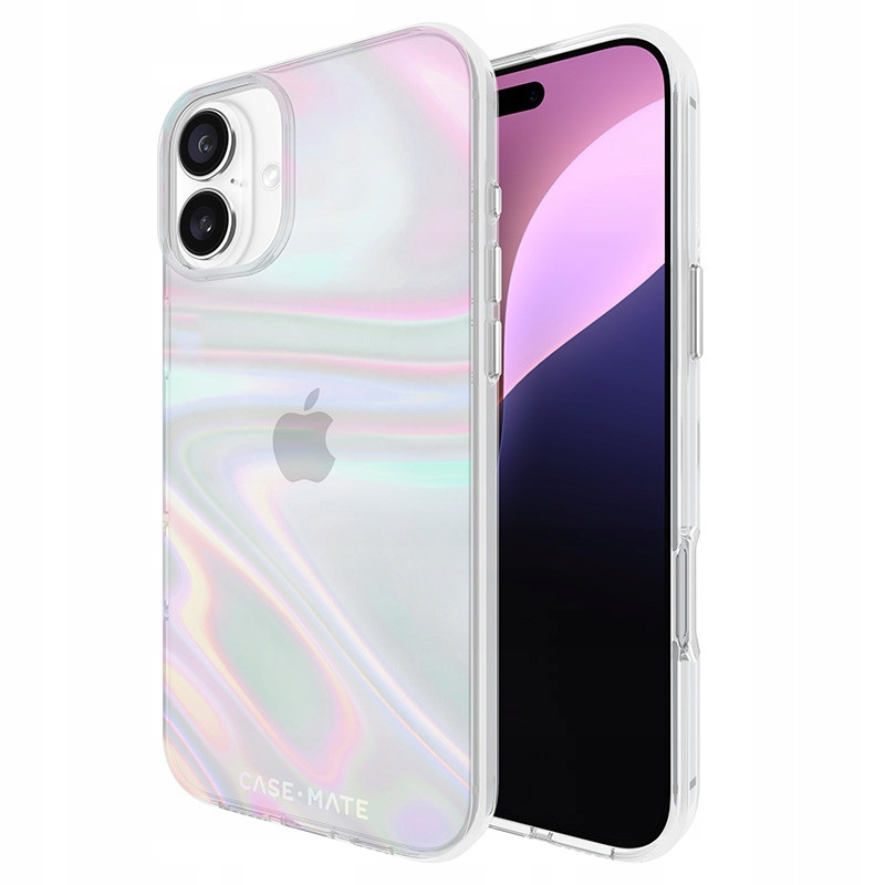 Case-Mate Soap Bubble – Pouzdro iPhone 16 Plus (duhové)
