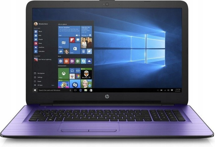 Hp 17 N3710 16GB 512GB Ssd Hd+ Mat W10 Fialová