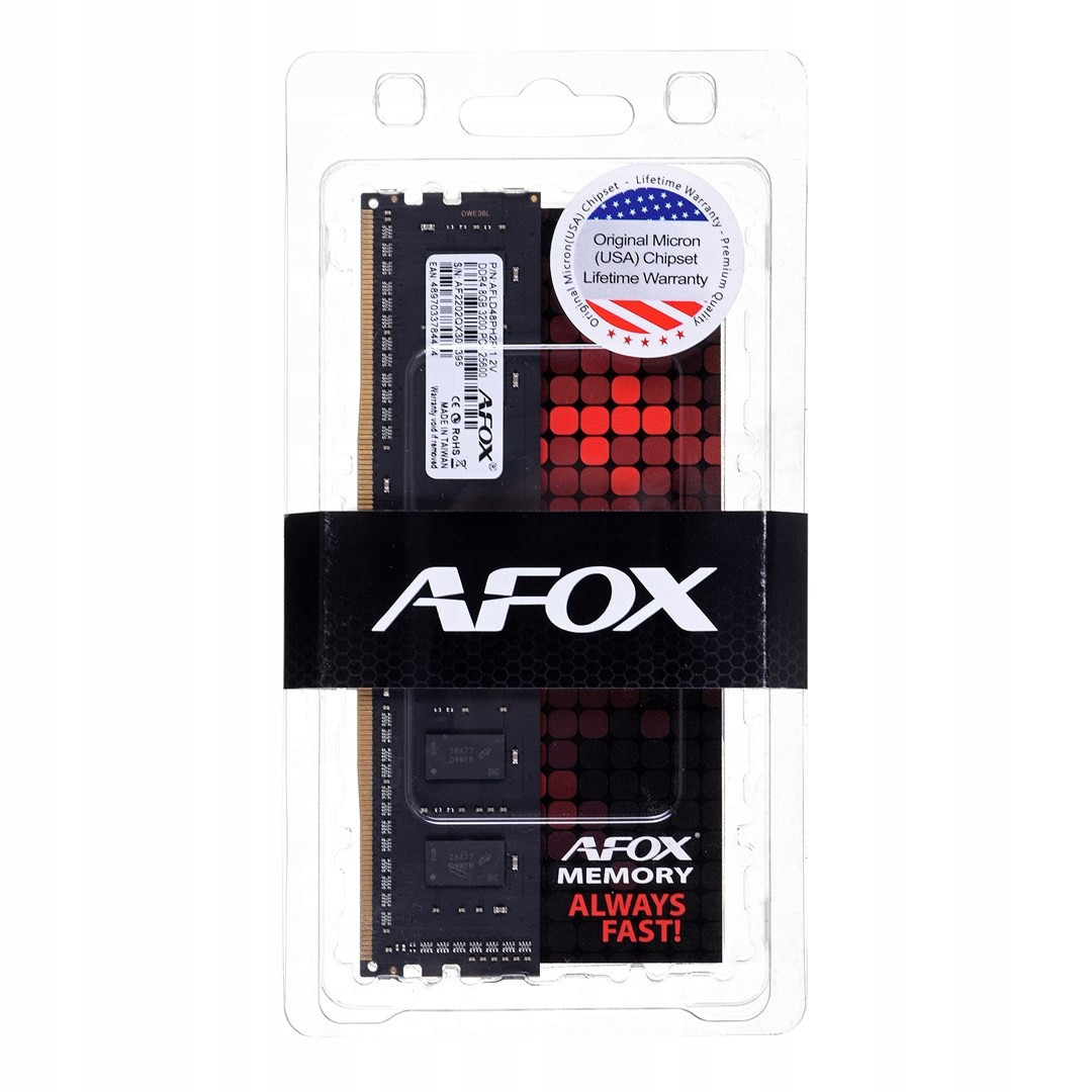 PAMAFODR40039 Afox DDR4 16GB 2666MHZ RANK1 4CHIP AFLD416FH2P