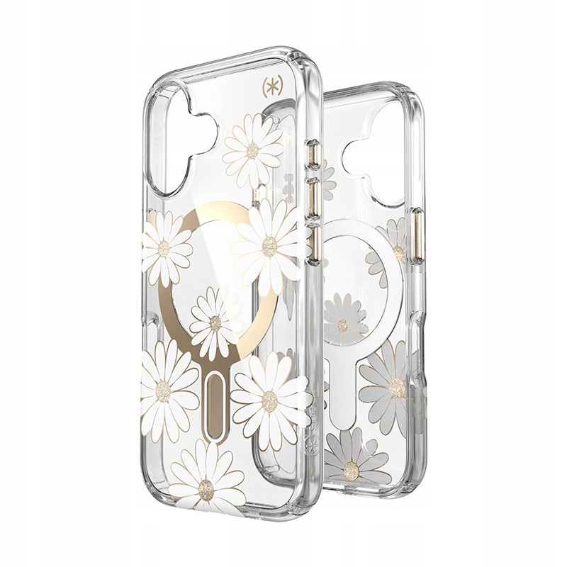 Speck Presidio Lux ClickLock & MagSafe – Pouzdro iPhone 16 (Sunshine Daisies