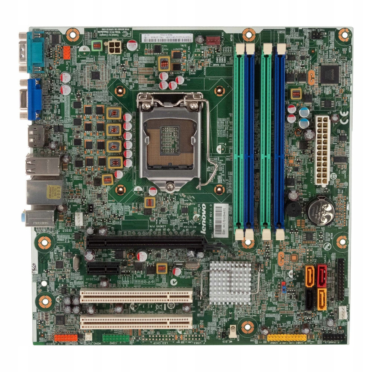 Lenovo 03T8005 IS6XM REV:1.0 Socket 1155 DDR3 PCIe Pci mATX