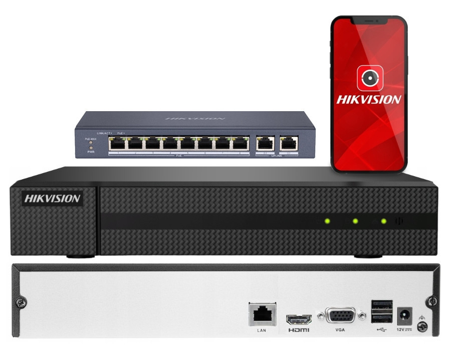 Ip rekordér Hikvision 8ch HWN-2108MH PoE Switch