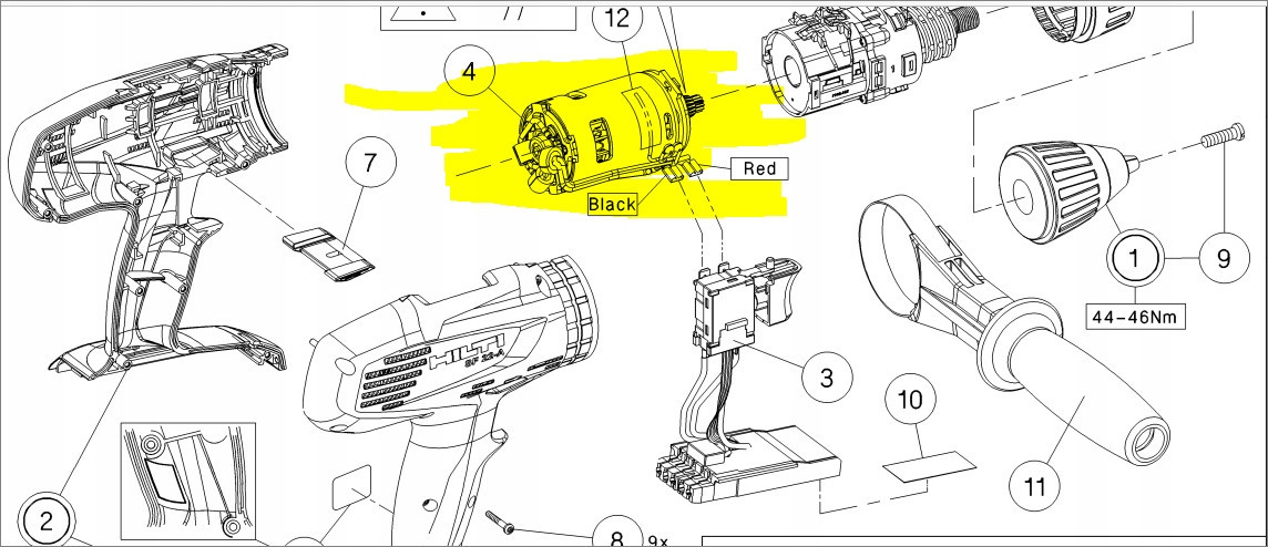 Hilti motor pro šroubovák Sf -22 A, Sfh 22-A