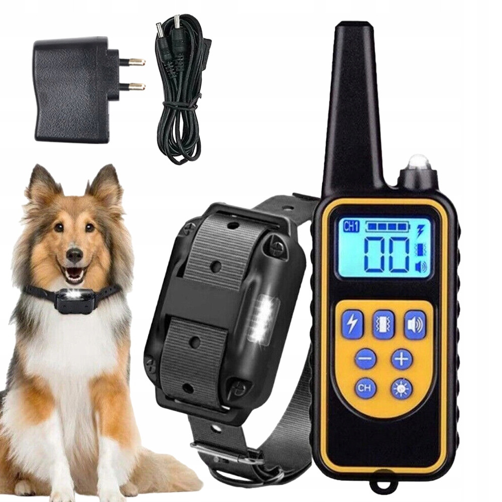 Elektrický Výcvikový Obojek Pro Psa Usb Blokující Štěkání 800M