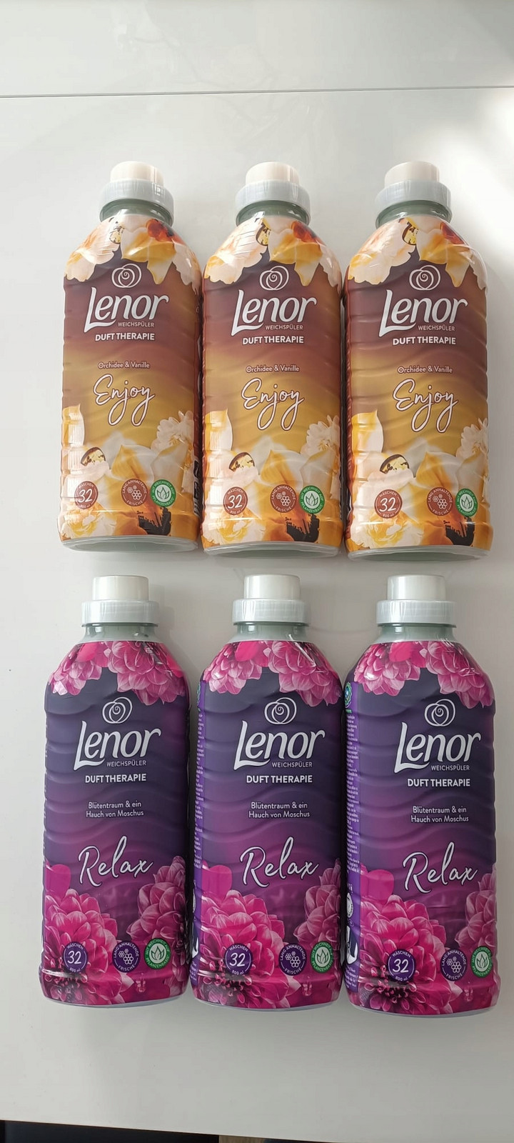 3xLENOR Aviváž 800ml Relax 3xLENOR Aviváž 800ml Enjoy.