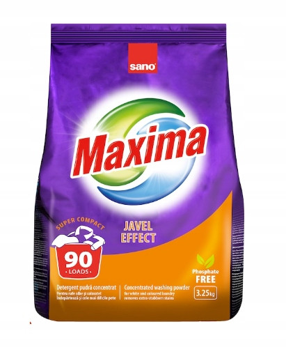 Proszek do prania Sano Maxima Javel Effect 90 prań proszek uniwersalny