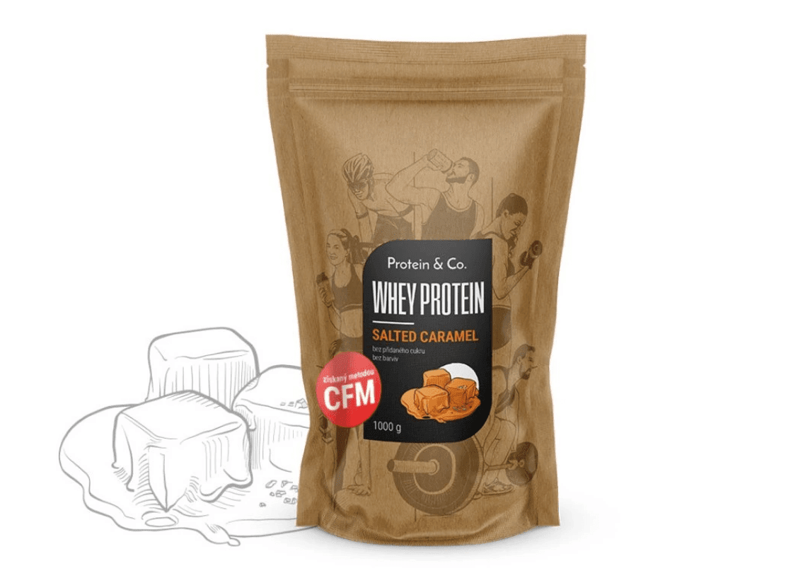 ProteinaCO WHEY PROTEIN 80 1kg slaný karamel