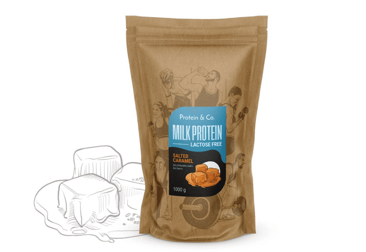 ProteinaCO MILK PROTEIN CFM 1Kg slaný karamel - BEZLAKTÓZOVÝ