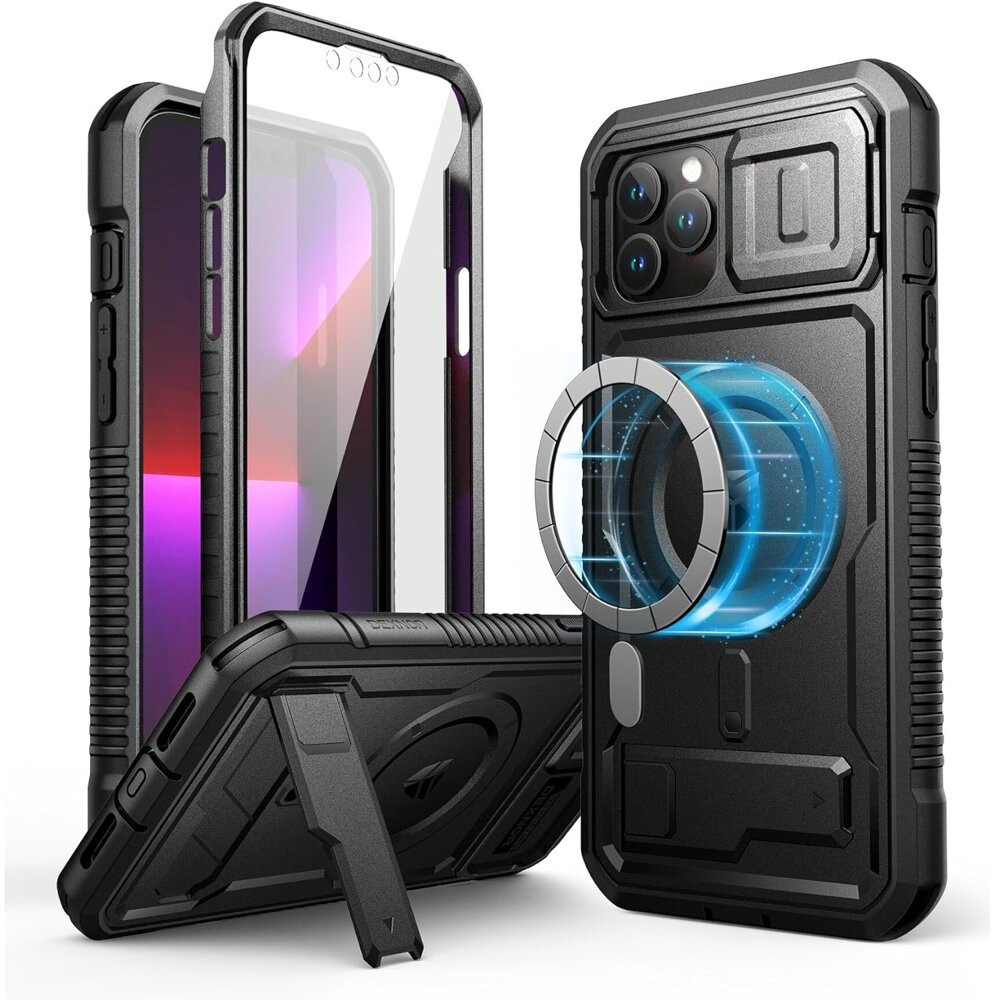 Pancéřové Pouzdro Dexnor Kickstand case s MagSafe pro iPhone 13 Pro Max s rychlým