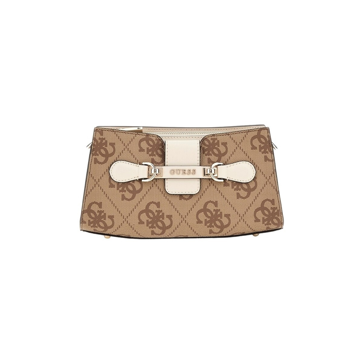 Guess  NOLANA CROSSBODY TOP ZIP  Béžová