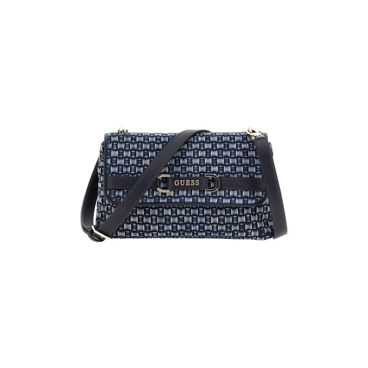 Guess  MAJKA CROSSBODY FLAP  Modrá