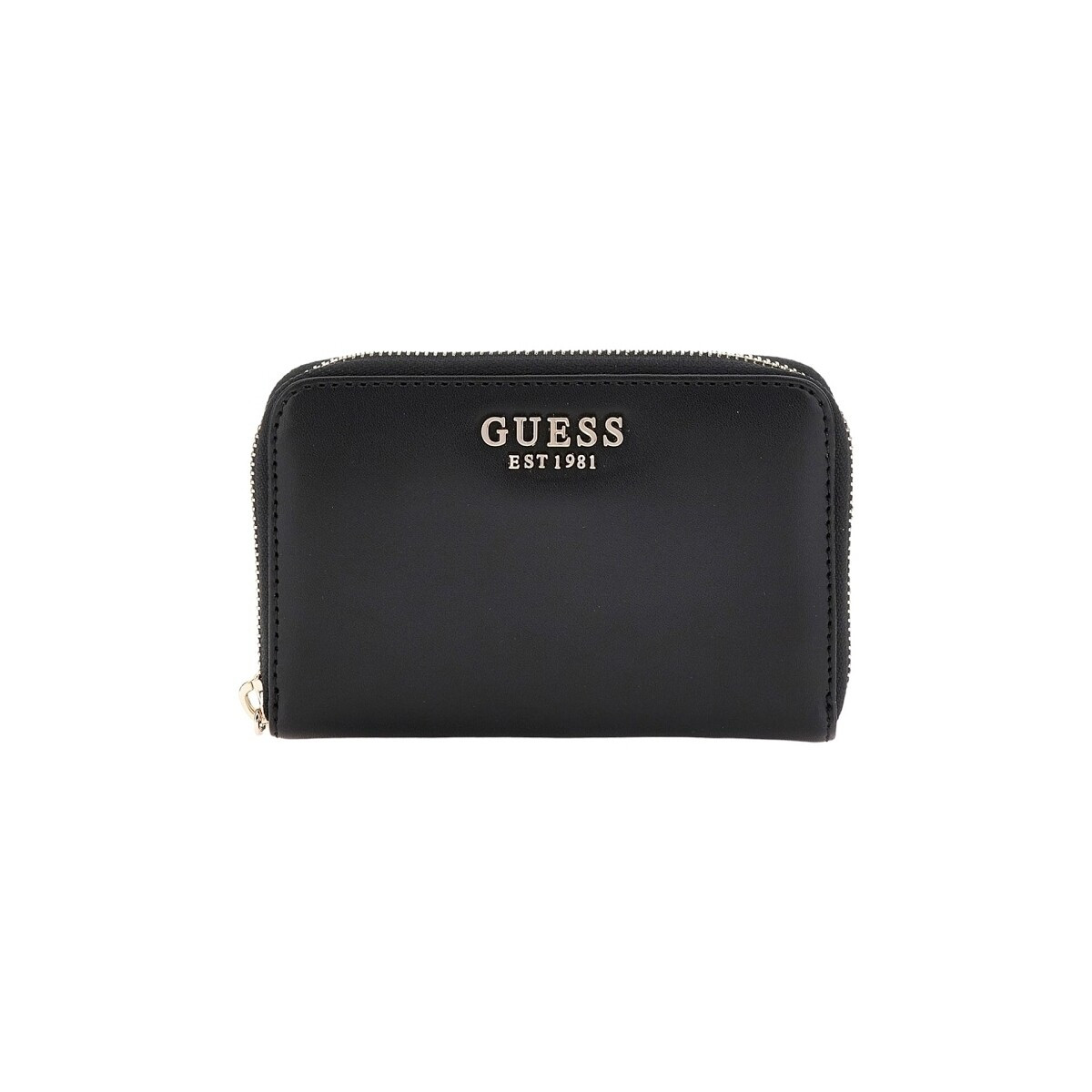 Guess  LAUREL SLG MEDIUM ZIP AROUND  Černá