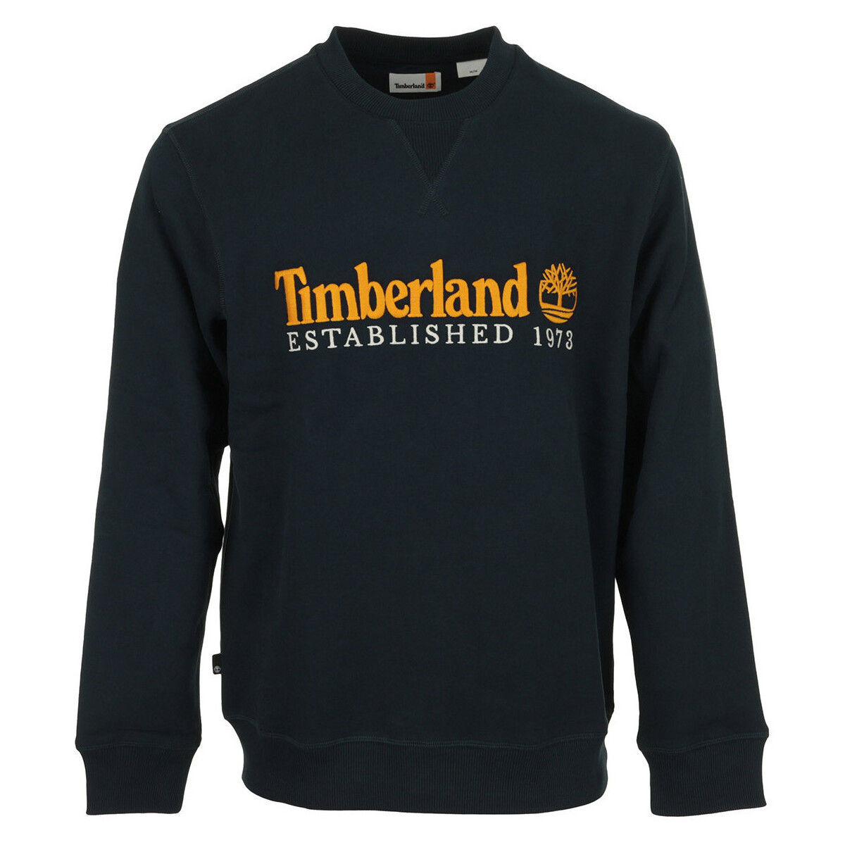 Timberland  Logo Brush Back Crew Neck  Modrá