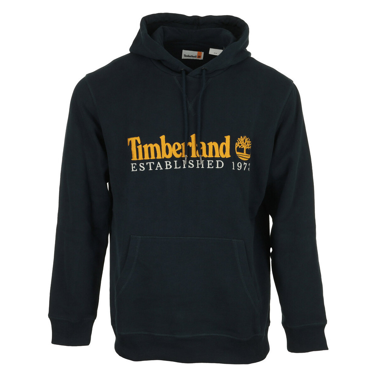 Timberland  Logo Brush Back Hoodie  Modrá