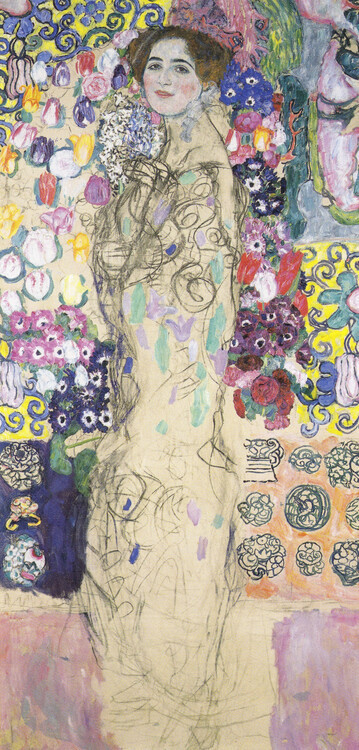 Gustav Klimt Obrazová reprodukce Portrait of Ria Munk III, unfinished (1917–18), Gustav Klimt, 20 × 40 cm