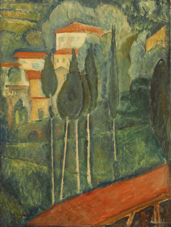 Amedeo Modigliani Obrazová reprodukce Landscape, Amedeo Modigliani, 30 × 40 cm