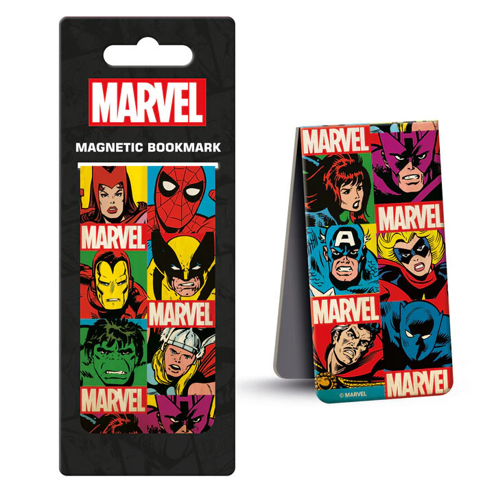 PYRAMID Magnetic Bookmark - Marvel Comics - Retro Grid